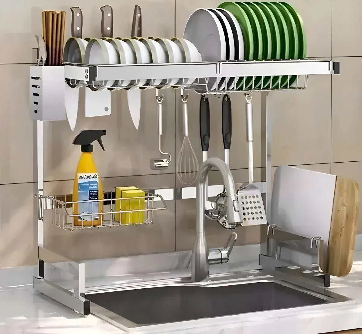 Escurridor de Platos de 2 Niveles – Monsterming